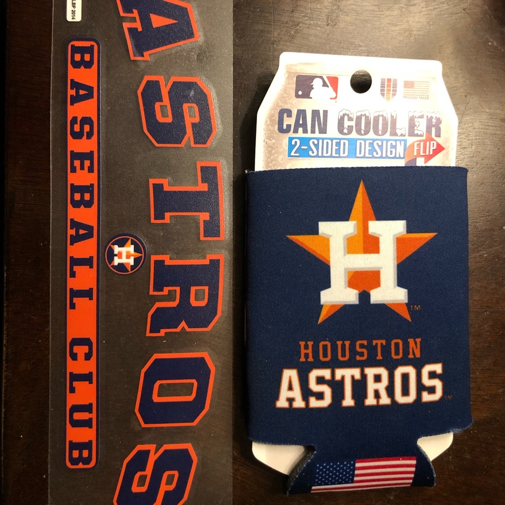 Wincraft/MLB Houston Astros Can Cooler and Decal Sticker